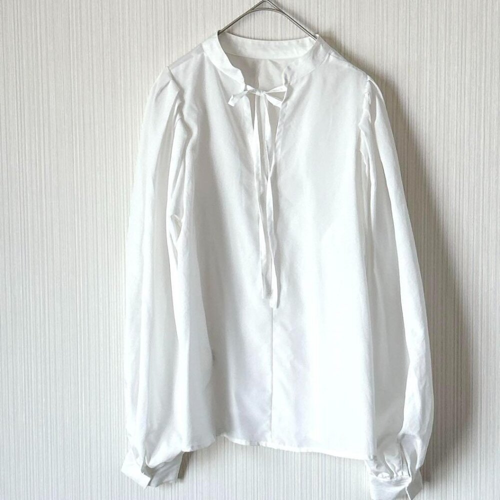 Espie Long Sleeve Blouse Elegant  White
